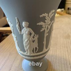 Wedgwood Grey Jasper Arcadian Vase Footed Jasperware