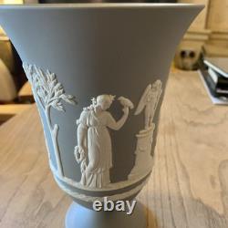 Wedgwood Grey Jasper Arcadian Vase Footed Jasperware