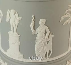 Wedgwood Grey Jasper Tobacco Pot and Lid jasperware