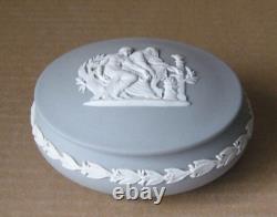 Wedgwood Grey Jasperware Apollo Oval Box