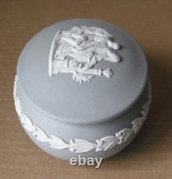 Wedgwood Grey Jasperware Apollo Oval Box