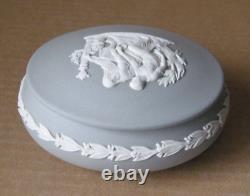 Wedgwood Grey Jasperware Apollo Oval Box