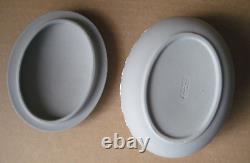 Wedgwood Grey Jasperware Apollo Oval Box