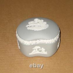 Wedgwood Grey Jasperware Bean Aurora Box