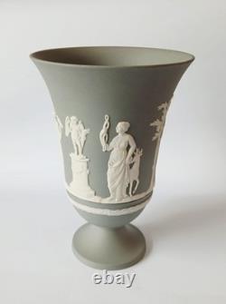 Wedgwood Grey Jasperware Vase Footed