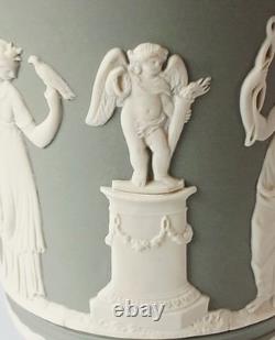 Wedgwood Grey Jasperware Vase Footed