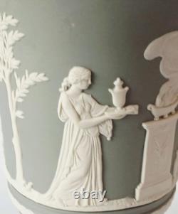 Wedgwood Grey Jasperware Vase Footed