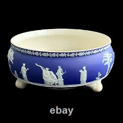 Wedgwood Imperial Footed Bowl Dark Cobalt Blue Jasperware