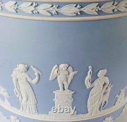 Wedgwood Jasper Antique Blue Dip Large Cachepot / Planter Jasperware