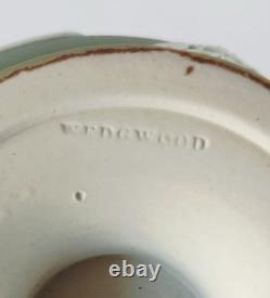 Wedgwood Jasper Antique Green White Dip Vase jasperware