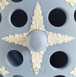 Wedgwood Jasper Blue Pot Pourri / Potpourri Dish Classical Scenes jasperware