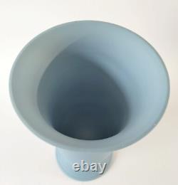Wedgwood Jasper Blue Vase 10th Anniversary TRB Chemedica Rare jasperware