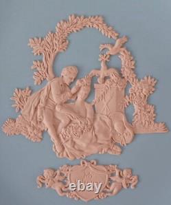 Wedgwood Jasper Blue and Pink Plate My Valentine 1987 jasperware
