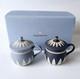Wedgwood Jasper Custard Cups Blue And Portland Blue Limited Edition Jasperware