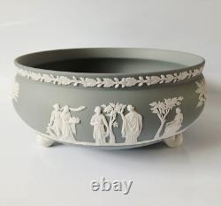 Wedgwood Jasper Grey Bowl Three Footed jasperware
