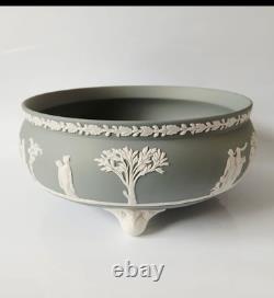 Wedgwood Jasper Grey Bowl Three Footed jasperware