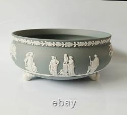Wedgwood Jasper Grey Bowl Three Footed jasperware