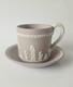 Wedgwood Jasper Lilac Coffee Cup And Saucer Jasperware