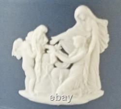 Wedgwood Jasper Portland Blue Footed Vases x 2 jasperware