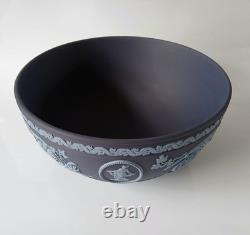 Wedgwood Jasper Portland Blue and Blue Arabesque Bowl jasperware