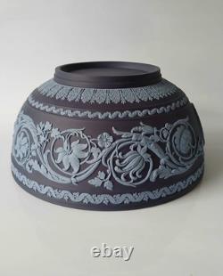 Wedgwood Jasper Portland Blue and Blue Arabesque Bowl jasperware