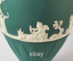 Wedgwood Jasper Spruce Green Bountiful Vase 8 Inch jasperware
