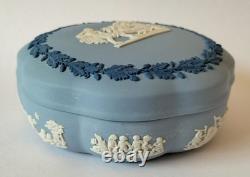 Wedgwood Jasper TriColour Trinket Box Jasperware