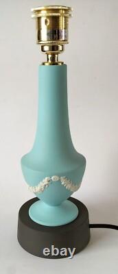 Wedgwood Jasper Turquoise Lamp Base -jasperware