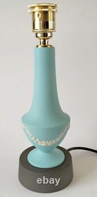Wedgwood Jasper Turquoise Lamp Base -jasperware