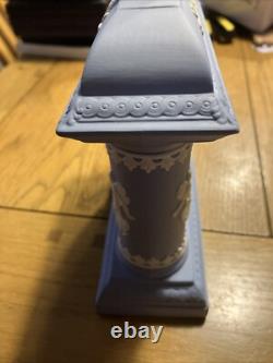 Wedgwood Jasper Ware Blue Clock H16cm X W16cm Works well