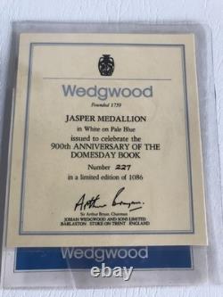 Wedgwood Jasper Ware Blue Medallion Anniversary Of The Doomsday Book No. 227