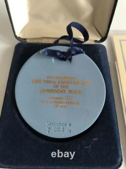 Wedgwood Jasper Ware Blue Medallion Anniversary Of The Doomsday Book No. 227