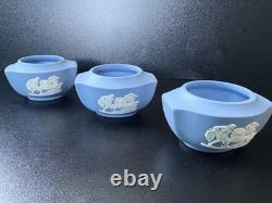 Wedgwood Jasper Ware Ceramic Figures 16 Piece Set Vintage Collectible Rare