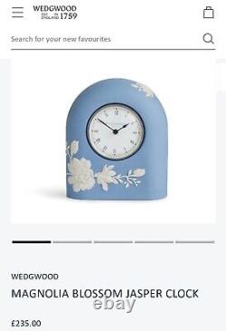 Wedgwood Jasper Ware Clock Magnolia