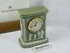 Wedgwood Jasper Ware Green Mantle Clock, 1895 Superb And Extremely Rare! 