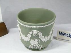Wedgwood Jasper Ware Green Planter in splendid condition and ready to use
