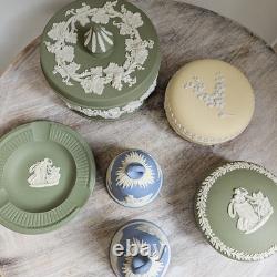 Wedgwood Jasper Ware Job Lot Bundle Primrose Green Blue