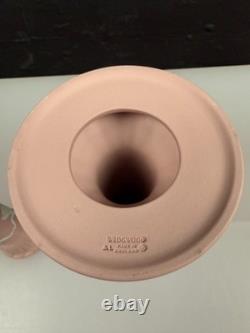 Wedgwood Jasper Ware Pink Candle Stick Holders 6 High Pair Dancing Hours Set