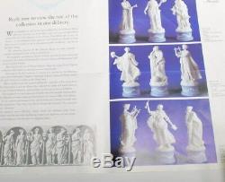Wedgwood Jasper Ware Rare Complete Set Of 9 The Classical Muses Figures
