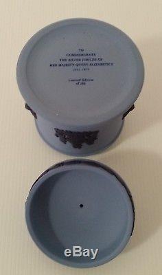 Wedgwood Jasper Ware Silver Jubilee Candy Jar Ltd Edition 142/250