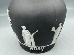 Wedgwood Jasper Ware Vase Black Jasperware (777)