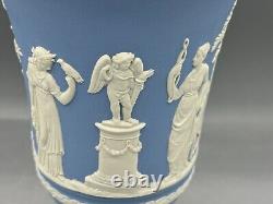 Wedgwood Jasper Ware Vase Blue Jasperware (777)