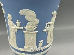 Wedgwood Jasper Ware Vase Blue Jasperware (777)