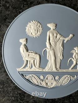 Wedgwood Jasper ware Blue 1997 Wall Plaque. Boxed VGC