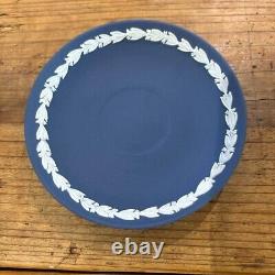 Wedgwood Jasper ware Cup Saucer Pink Navy Blue Dancing Hours Set for 2 Tea Coffe