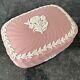 Wedgwood Jasper Ware Pink Large Lidded Dish / Pot