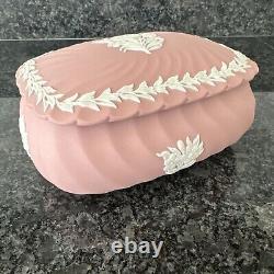 Wedgwood Jasper ware Pink Large Lidded Dish / Pot