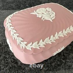 Wedgwood Jasper ware Pink Large Lidded Dish / Pot