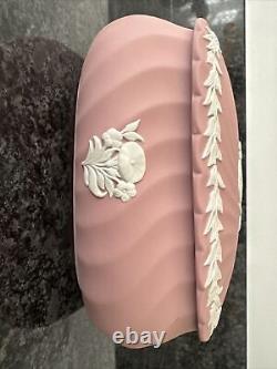 Wedgwood Jasper ware Pink Large Lidded Dish / Pot