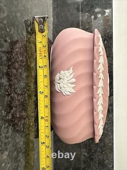 Wedgwood Jasper ware Pink Large Lidded Dish / Pot